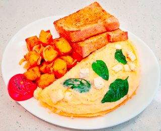 Feta & basil Omelette