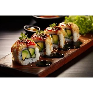 Shiitake maki platter