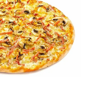 Пицца «Ветчина и грибы» (30 см.) на тонком тесте