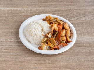 Creveti sichuan cu orez