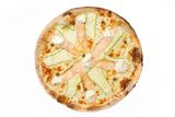 Pizza somon & zucchini 