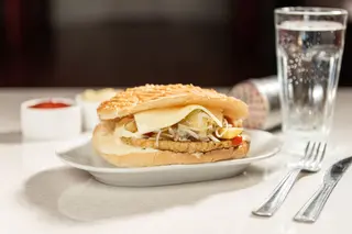 Cheeseburger de pui