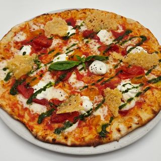 Pomodorino piennolo e ricotta croccante