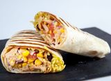 Grilled chicken breast burrito