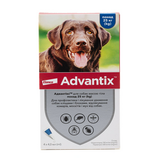 Адвантікс для собак більше 25кг, 1 піпетка