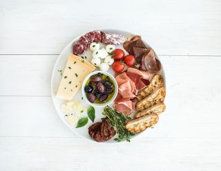 Cold cuts platter for 2