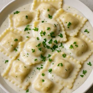 Равиоли с мисо тиква