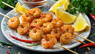 კრევეტის მწვადი