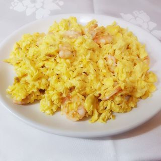Huevos Revueltos Con Gambas