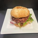 Bocadillo Caliente Hamburguesa De La Casa