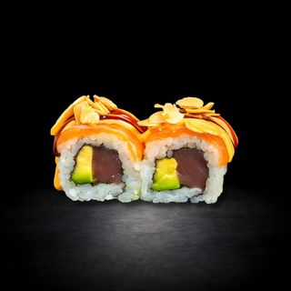 88. Uramaki De Tonyina Amb Salmó I Ametlla (8 Uds.)
