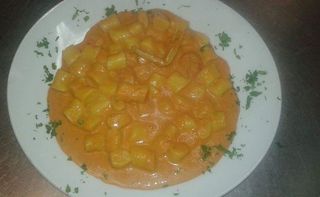 Gnocchi alla crema di scampi