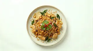 35c. Pad Thai Con Pollo