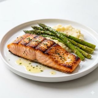 Salmón a la plancha