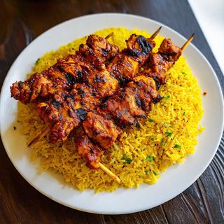 Assiette De Riz & Shawarma De Poulet