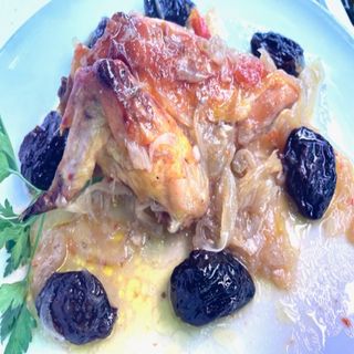 Pollo Al Horno Con Ciruelas