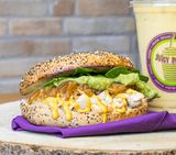 Bagel curry mango chicken