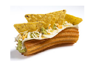 CHURRO NACHOS GUACAMOLE Y QUESO