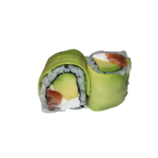Uramaki Salmón, Aguacate, Envuelto en Salmón
