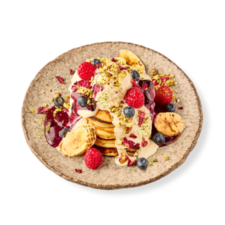 Matcha Pistachio Pancakes