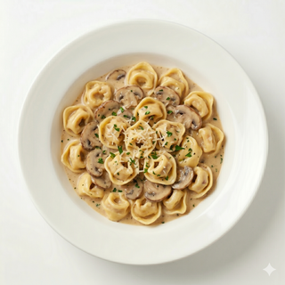Tortellini A La Crema De Champiñones