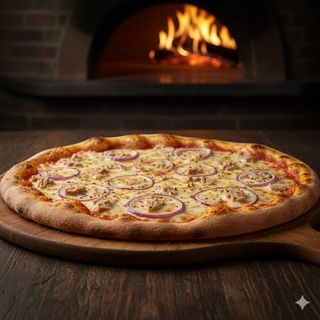 Pizza Atún y cebolla
