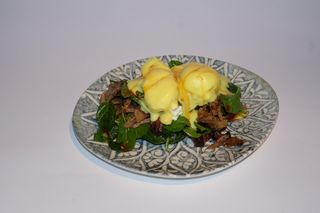 Pork benedict