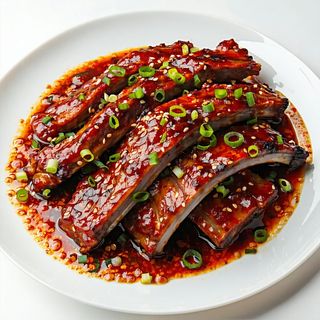 Puntine di maiale stufato piccante