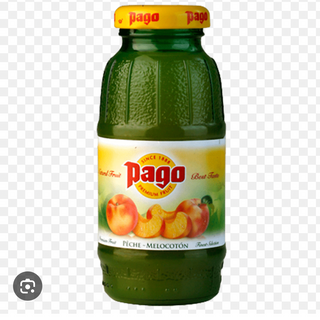 Zumo pago melocotón 