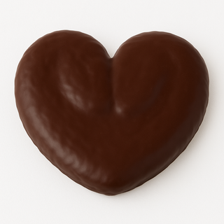 Palmera grande de chocolate negro