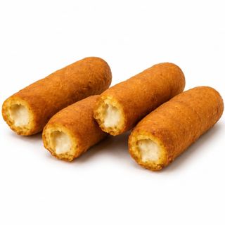 Tequeños de Masa de Plátano rellenos de Queso Blanco (4 ud)