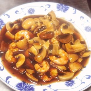 #50. Gambas Con Champiñones