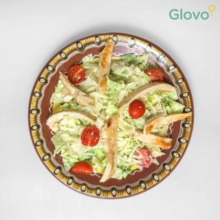 Салата Цезар с печено пиле (300г)