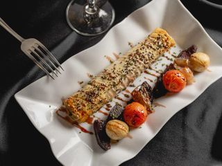 Canelón crujiente de pato