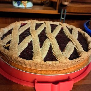 Crostata integrale ai frutti di bosco