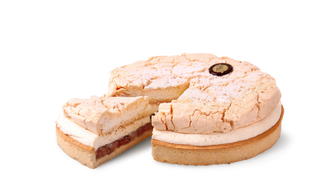 Tarta rabarbarowa z bezą