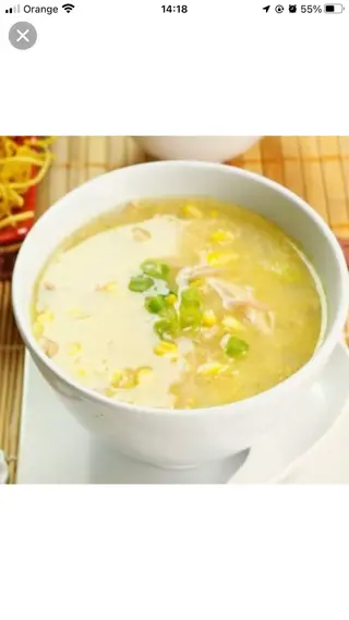14A  Sopa De Maíz Con Pollo