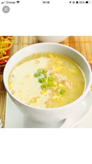 14A  Sopa De Maíz Con Pollo