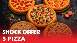 შოკ შეთავაზება 5 პიცა (27 სმ)