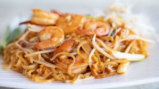 Tallarines con Gambas