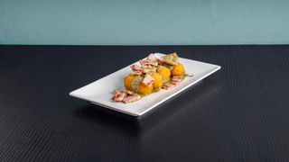 Crocchette con mortadella ai ferri e pesto di pistacchio  - 4 pezzi