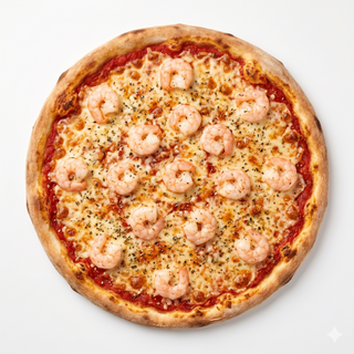 Pizza gambreti (28 cm.)