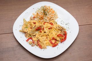 Domaća kajgana sa povrćem