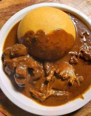 Sauce Graine + Foutou Banane