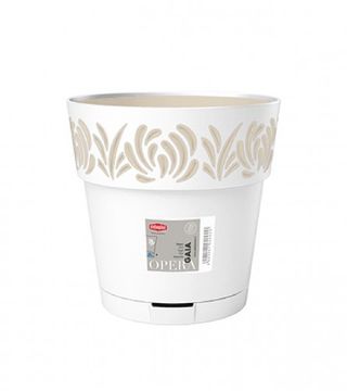 (211086) Saksija 20x19cm Gaia 88400 bijela