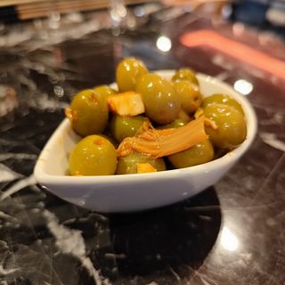 Aceitunas Con Aliño De Kimchi