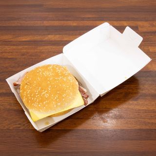 1/4 De Hamburguesa Con Queso Y Bacon