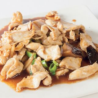 131. Pollo bambu funghe双冬鸡片 
