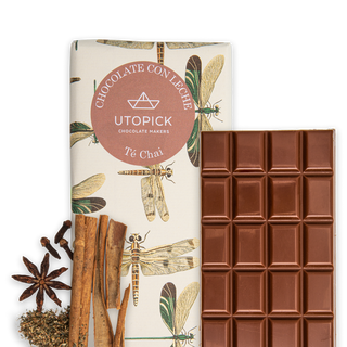 Tableta De Chocolate Con Leche 38% De Cacao Y Té Chai 