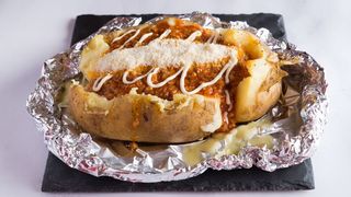 Garlic chicken spud